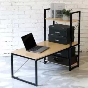 하중대비책상 베란다 복합형 검정3단 철제 다용도선반 화분선반 정리대 베란다 거실