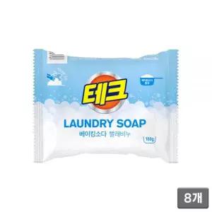 테크 베이킹소다 빨래비누 180g 8개