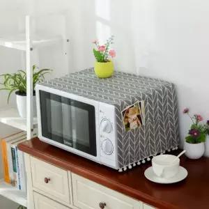 헤링본 전자레인지 덮개 그레이