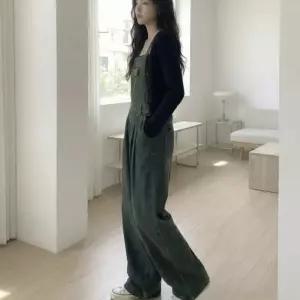 [탑온탑]마르셀 데님 오버롤 팬츠