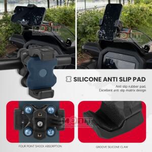 혼다 nx400 NX 500 2024 바이크 오토바이호환  12MM 회전식 휴대폰 거치대 충격 흡수 GPS 네비게이션 브래