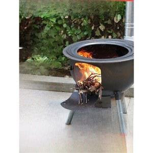 휴대용 구식 나무 난로 대형 철제 냄비 캠핑 시골 가정용 장작 야외 장비