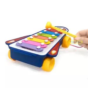 유아유치 음악학습 8음계 끌차놀이 실로폰 교구 아기악기 선물용