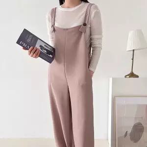 [H스타일](OP)단추조거점프슈트 봄 간절기  점프수트