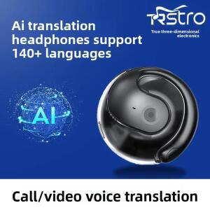 새로운 AI 번역 소형 코코넛 볼 블루투스 이어폰 오픈 타입 다국어 실시간 상호 해석 스마트 Wireles