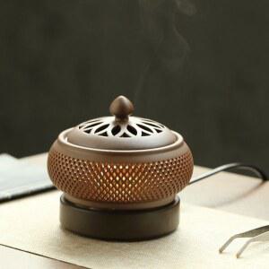 아로마램프 전기향로 타이머 전자식 버너 독립 아로마테라피 향로 훈향기 램프