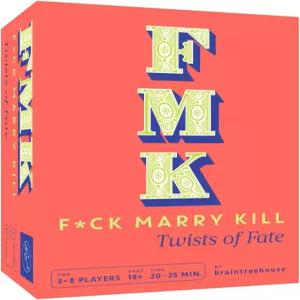 크로니클 북스 FMK 운명의 트위스트 (고전 파티 게임과 유쾌한 킥스타터 게임 오브 FCK 결혼 킬) 멀티컬러