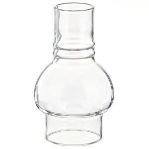 오일 램프 굴뚝 교체, 3인치 베이스 x 6.4인치 높이 등유 글로브, 투명 유리 허리케인 글로브 그늘막, 실내용 부품용