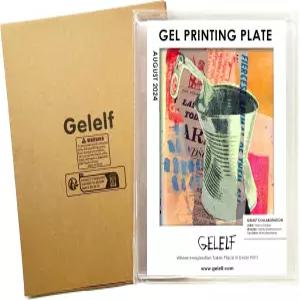 젤레프 업그레이드 젤 인쇄판 노화 및 거품 방지 모노프린팅용 미니 사이즈 3인치 x 5인치 재사용 가능한