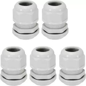 MECCANIXITY 5개 PG29 케이블 선 조절 가능 18-25mm PA6 나일론 IP68 방수 커넥터와 산업용/외장 전기