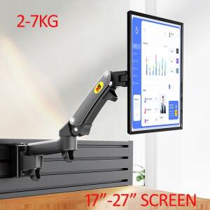 NB M150 모니터 홀더 암 온 오피스 파티션 가스 스프링 풀 모션 LCD TV 마운트 2-7kg 듀얼 알루미늄 17 인