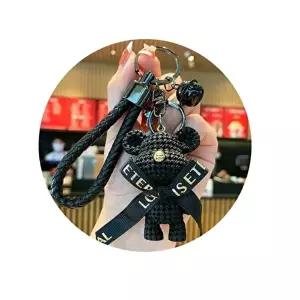 인형고리 블랙 B 1p 악세사리 열쇠걸이 소품 키지갑 (KYR-WC5B82D)