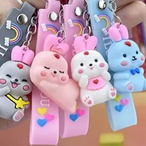 아기토끼 열쇠고리 가방고리 키링 핸드폰고리 (KYR-WB7BFAA)