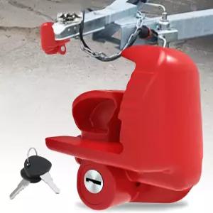 열쇠가 달린 대형 트레일러 히치 잠금 장치 - 범용 커플러 장치는 1-7/8인치 2인치 2-5/16인치 볼 보트 RV