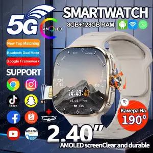 호환 5G4G 스마트워치 8GB128GB 램 GPS WIFI 720*720 AMOLED 2100mAh 배터리 900W HD 카메라 구글 앱 다운