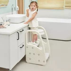 유아 계단 3단 침대 욕실 플라스틱 스텝퍼 아기발디딤대