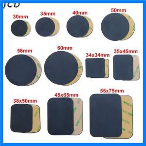 JCD 10pcs 자동차 전화 홀더에 대 한 검은 자기 금속 접시 유니버설 철 시트 디스크 스티커 마운트 휴대 전