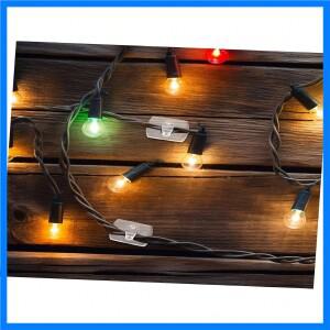 6/12/20/40개 미니 손상 없는 방수 벽걸이 후크 가정용 크리스마스 스트링 라이트 걸이 장식 클립