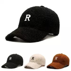 포근하고 따뜻한 패션 겨울 방한 캡모자 뽀글이 램스울 R 모자 볼캡