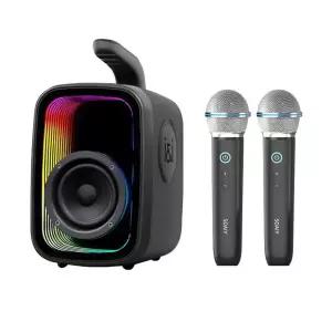 기계 2채널 가정용 블루투스 휴대용 노래방 무선마이크