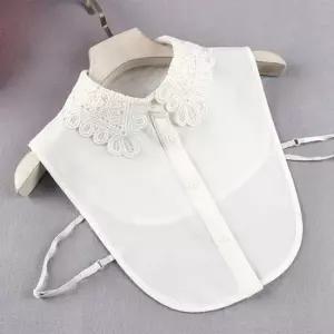 플라워 자수 차이나카라 레이어드 넥 이너셔츠 목케이프 레이스카라 이너카라 이너셔츠