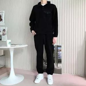 조거 241128M 남자 캠크루 스냅풀오버 SD 세트 코디세