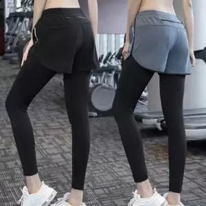여성용 올인원 스포츠 레깅스 반바지 운동 하의
