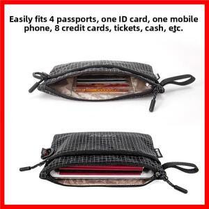 2025 신형 목걸이형 RFID 도난 방지 여권 가방 다기능 수납 지갑 여행용 휴대폰 동전 지갑