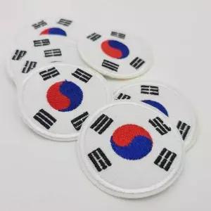 bns 의류 리폼 태극기 자수 원형 와펜