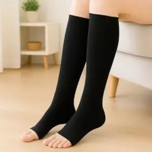 서포팅 오픈토 종아리 압박밴드 XL 블랙 압박스타킹 다리압박스타킹