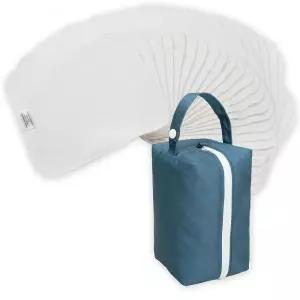 Nora's Nursery 재사용 가능한 아기 물티슈, 100% 면 수건, 신생아 목욕 및 얼굴을 위한 부드럽고 흡수력이