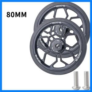 브롬톤 접이식 자전거 푸시 휠용 80mm 이지휠 1쌍