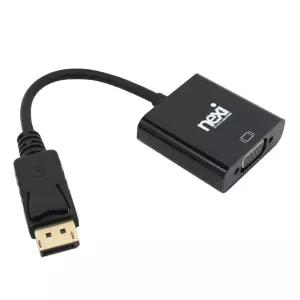 DP to RGB 변환 젠더 컴퓨터 노트북 듀얼 모니터 연결 잭 / 디스플레이포트 VGA 컨버터 WISENX480