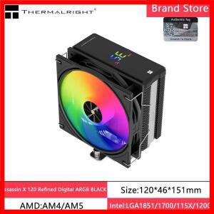 써멀라이트 어쌔신 X 120 R 디지털 ARGB CPU 쿨러 온도 표시 4 히트파이프 공랭 쿨러