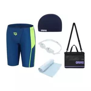 아레나 남아동 생존수영 수영복 수경세트 Z262999 5부