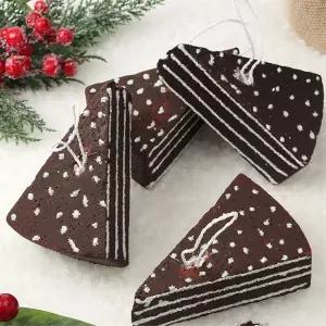 비타리토 쿠키마을 트리 오너먼트 4p 초코케이크크리스마스소품 트리볼 장식볼 장식품 인형 용품 성탄