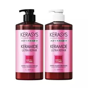 애경 케라시스 케라마이드 극손상/반곱슬 2종 샴푸/트리트먼트 1L 2개 937281