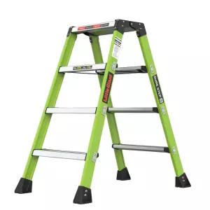 리틀자이언트 사다리 4단 작업용 우마 발판 유리강 알루미늄