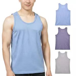 남성 순면 민소매런닝 나시 메리야스 3매입 100 남자 빅사이즈 런닝