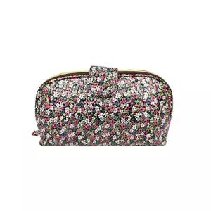 플라워 에나멜 화장품파우치 메이크업 생리대 치파 대치 여행용치 여성치 미용치 파우치 사각치 메이크업치