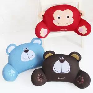 1+1 캐릭터 에어매쉬 허리쿠션s쿠션 소파 가정용 방석 동물 모양