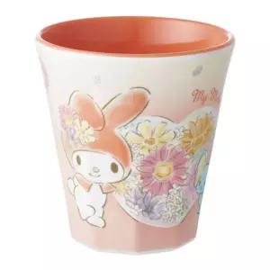 마이멜로디 644016 플라워 멜라민 컵물컵 음료 휴대용 주스 쥬스 디자인