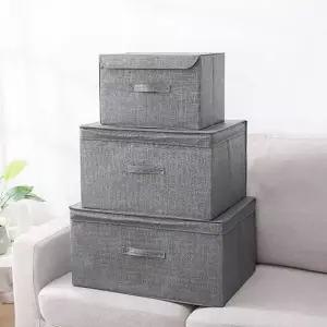 [골드스마일]접이식 패브릭 리빙 수납함 옷정리 보관박스