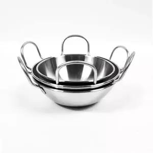 [콩심팥심]샐러드볼 믹싱볼 손잡이 볼 접시 스텐 그릇