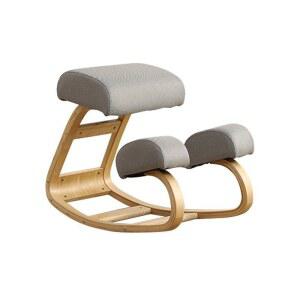 닐링체어 교정의자 무릎 보호 허리 면린넨(52X72X30CM) 색상랜덤 책상 바른 사무용