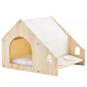 원목 집 애견 침대 소형견 개집 반려견 컬러 방석