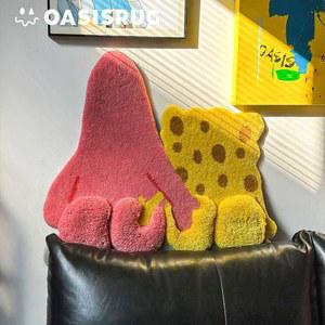 터프팅 러그 뚱이 발매트 스펀지밥