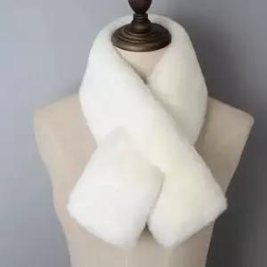 토끼털 미니 여성 짧은 목도리 머플러 쁘띠목도리 밍크목도리 쁘띠머플러 미니목도리