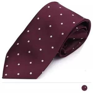 도트 와인 자동 넥타이 자동타이 도트무늬 혼주용 정장용 고급넥타이 스타일넥타이