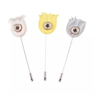 튤립 부토니에 각종행사.단체주문가능) 부토니에 정장핀 꽃장식 혼주용 웨딩꽃 행사소품